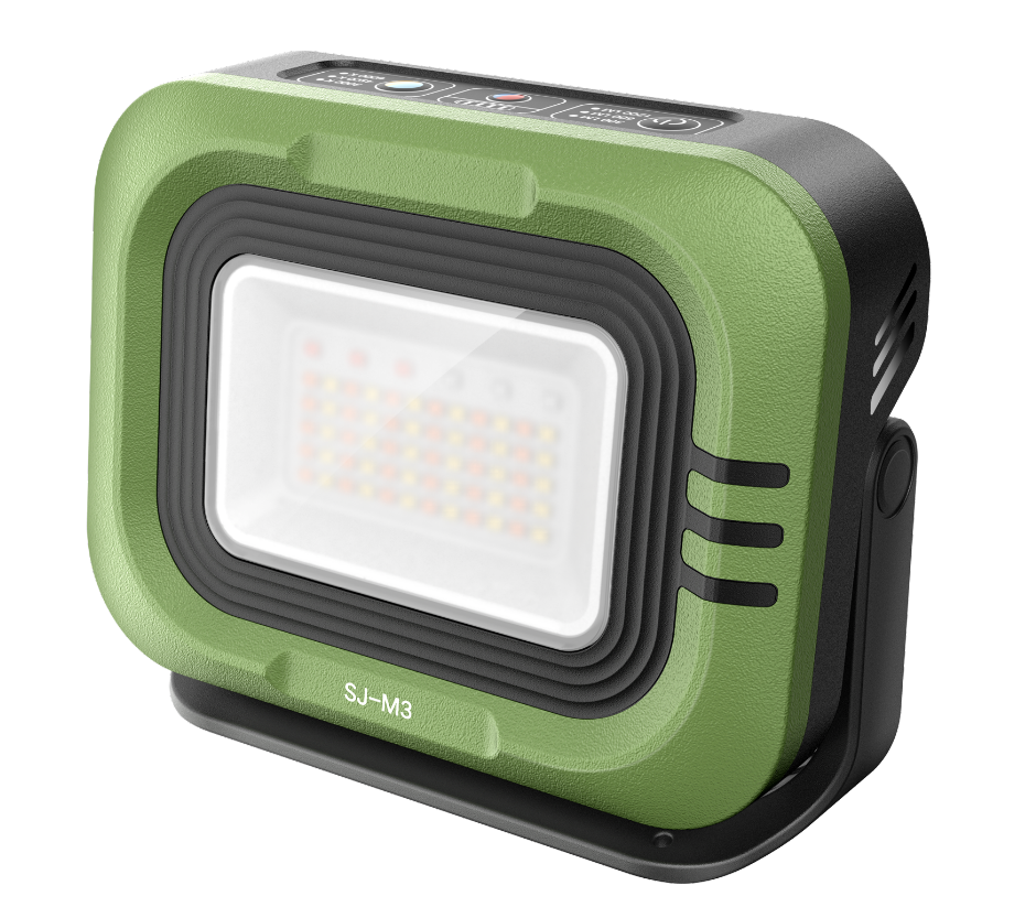 Portable Camping LED Light Solar Camping Spotlight Emergency Rechargeable Magnetic Work Lamp