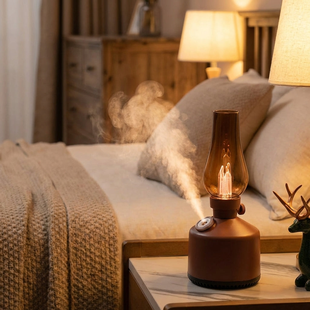 Essential Oils Diffuser Cute Lamp Humidifier USB Rechargeable Desktop Lantern Humidifier Two Mist Modes for Bedroom Birthday for Women Mom Grandma