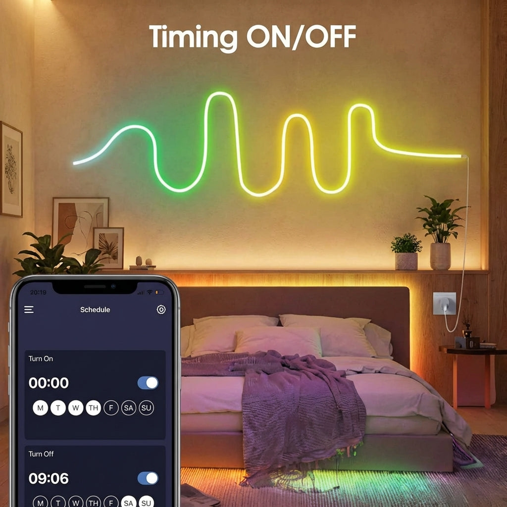 RGB Neon Strip Light – Soft Glow, Flexible Design, Indoor & Outdoor