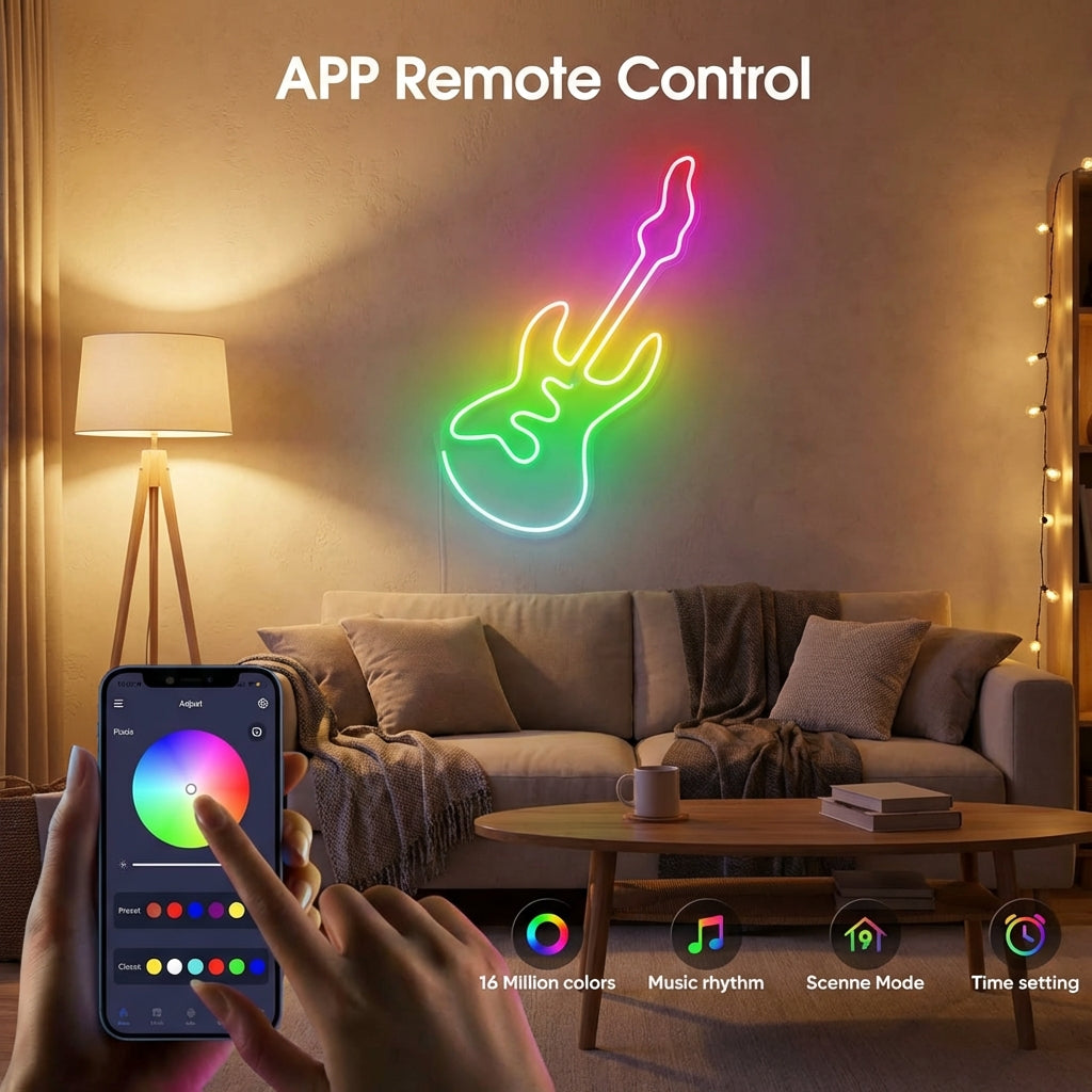 RGB Neon Strip Light – Soft Glow, Flexible Design, Indoor & Outdoor