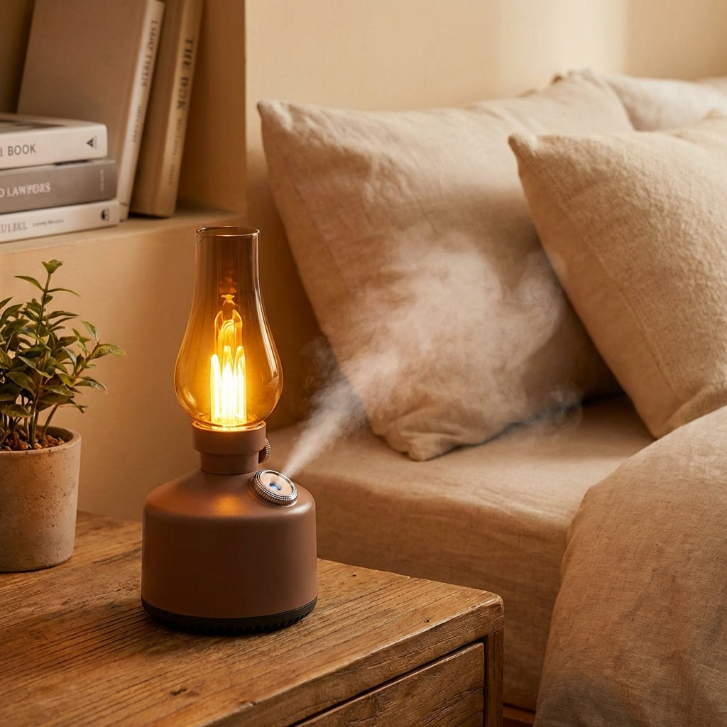 Essential Oils Diffuser Cute Lamp Humidifier USB Rechargeable Desktop Lantern Humidifier Two Mist Modes for Bedroom Birthday for Women Mom Grandma