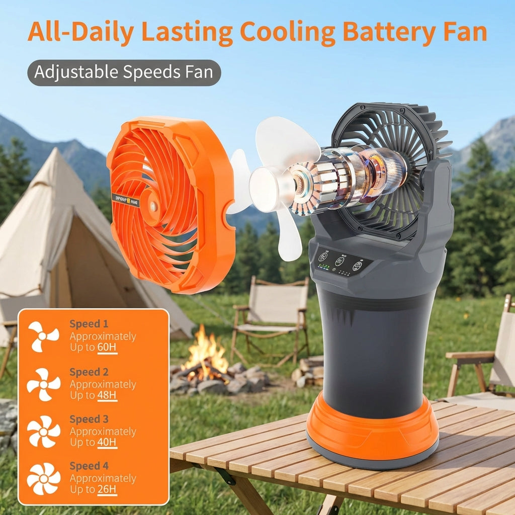 Portable Misting Fan – Cooling Spray with Ambient RGB Light