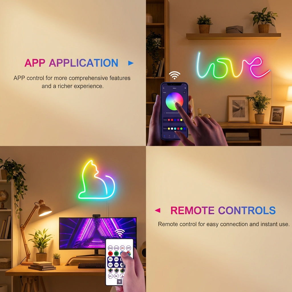 RGB Neon Strip Light – Soft Glow, Flexible Design, Indoor & Outdoor