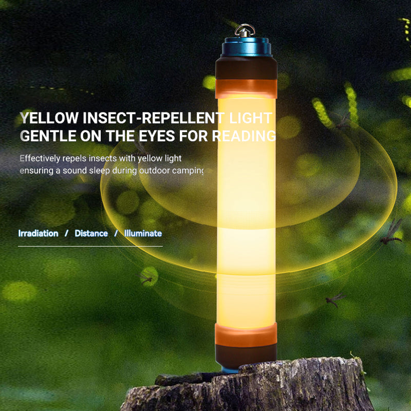 Waterproof Flashlight Torch IP68 Rechargeable 5500K + 580nm LED Camping Travel Outdoor Light