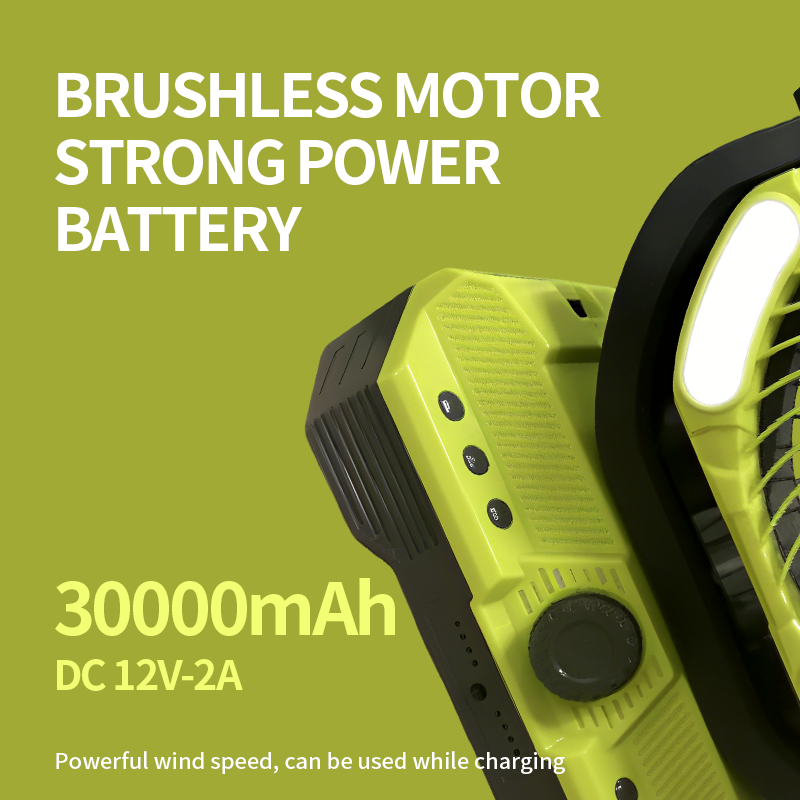 Battery Powered Fan Rechargeable, 360°Auto-oscillating Powerful Airflow Battery Operated Camping Fans, Quiet & 8H Timer Cordless Outdoor Remote Fan with LED for Tent Bedroom Travel Office X66