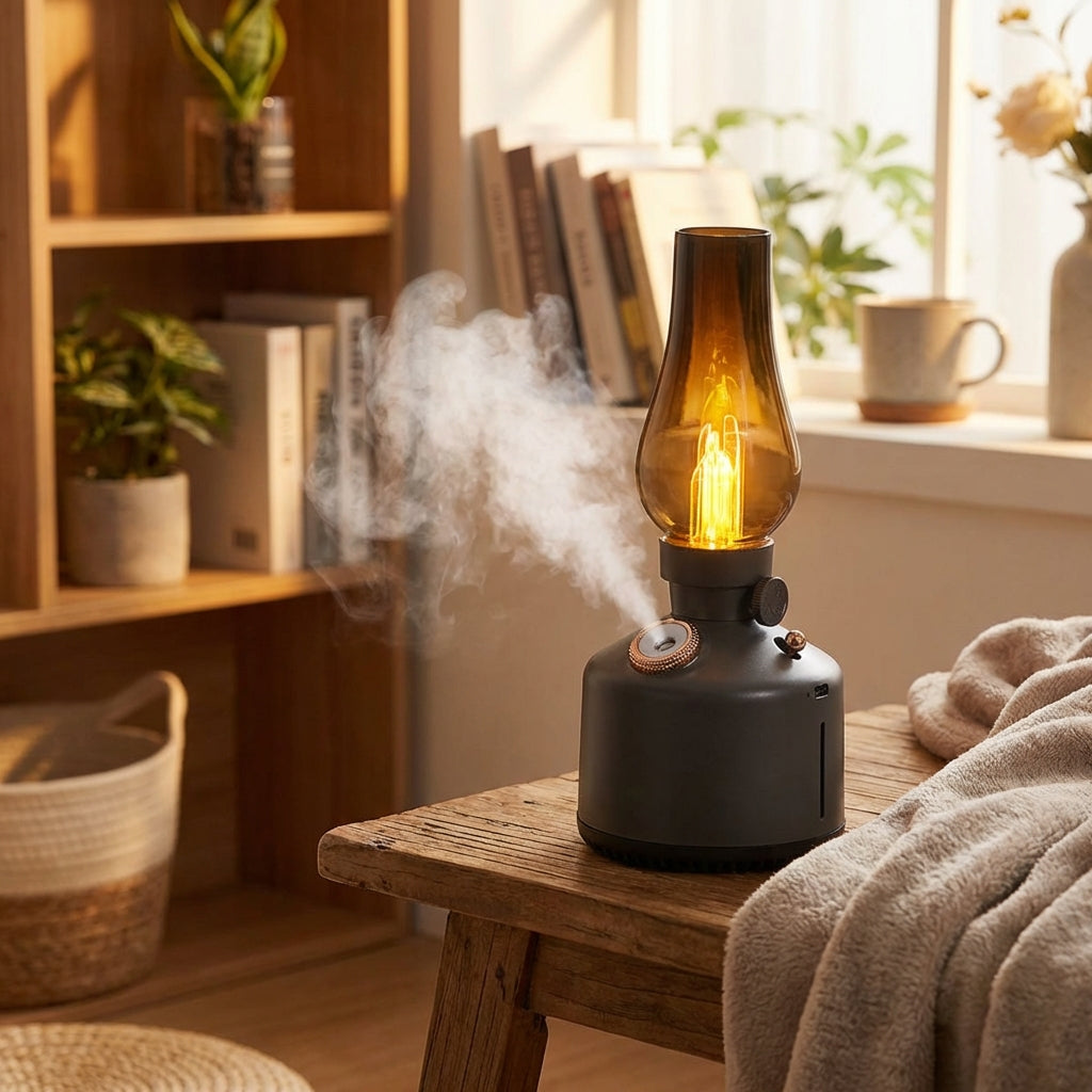 Essential Oils Diffuser Cute Lamp – Soft Mist & Cozy Night Light