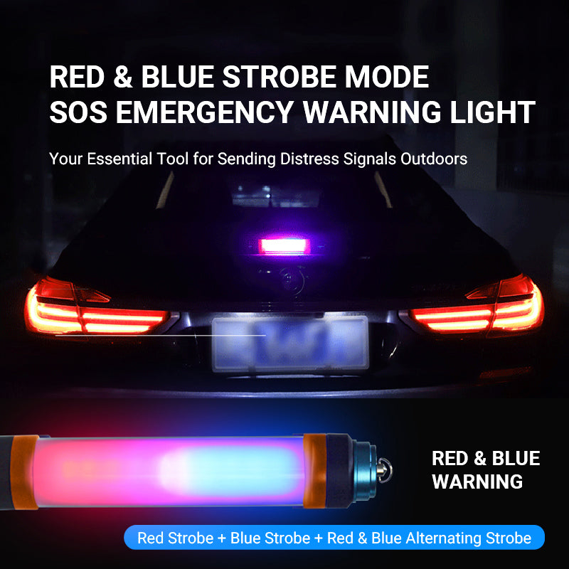 Waterproof Flashlight Torch IP68 Rechargeable 5500K + 580nm LED Camping Travel Outdoor Light
