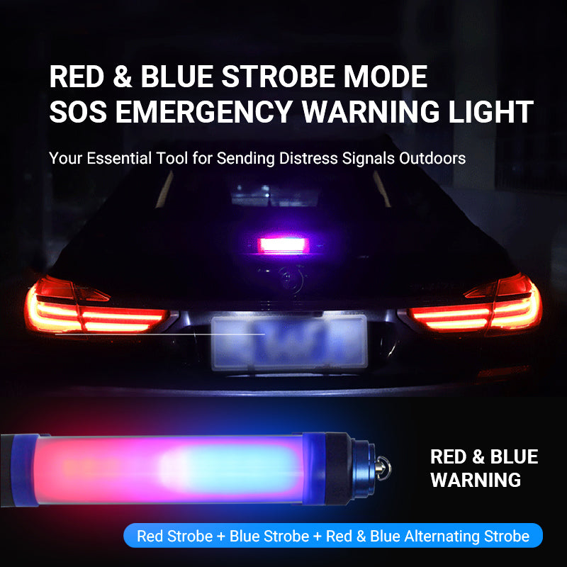 Waterproof Flashlight Torch IP68 Rechargeable 5500K + 580nm LED Camping Travel Outdoor Light