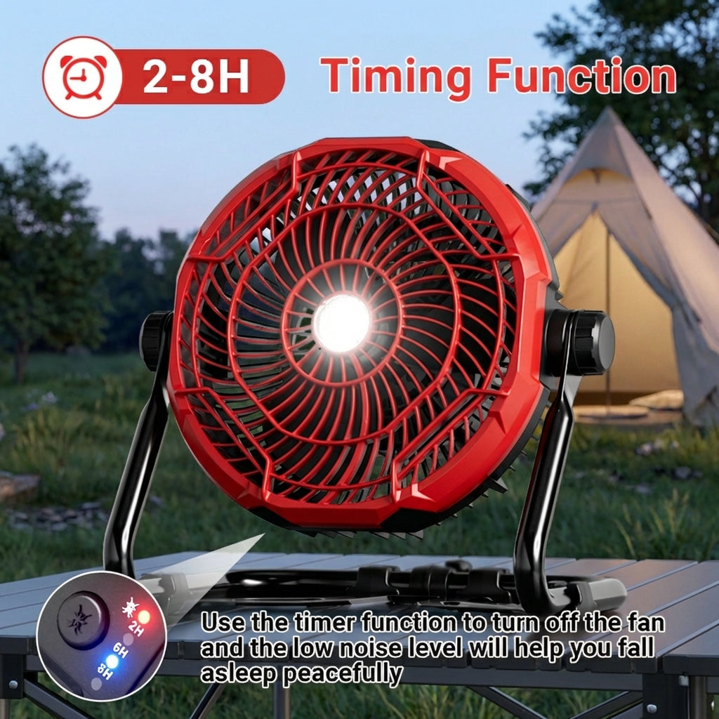 Rechargeable Outdoor Floor Fan – High-Velocity Airflow Anywhere