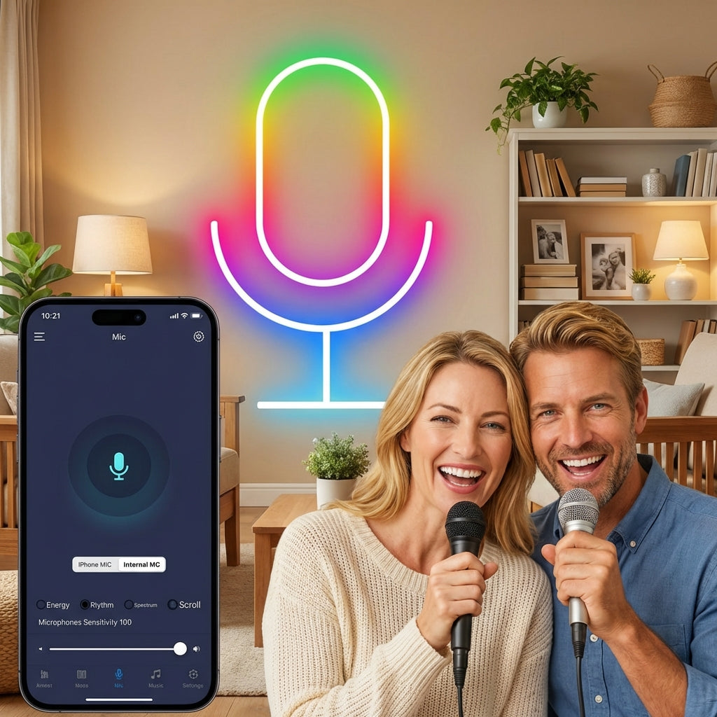 RGB Neon Strip Light – Soft Glow, Flexible Design, Indoor & Outdoor