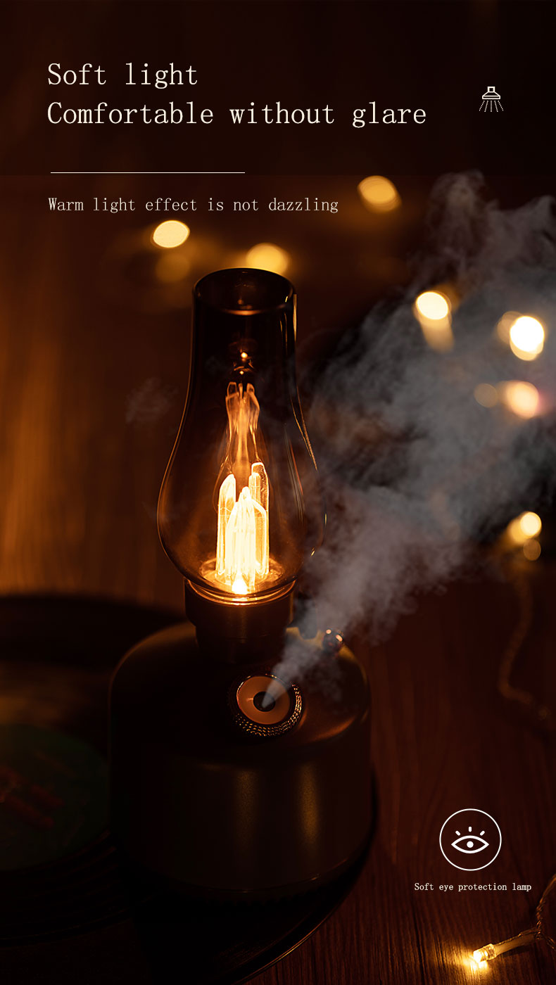 Essential Oils Diffuser Cute Lamp Humidifier USB Rechargeable Desktop Lantern Humidifier Two Mist Modes for Bedroom Birthday for Women Mom Grandma