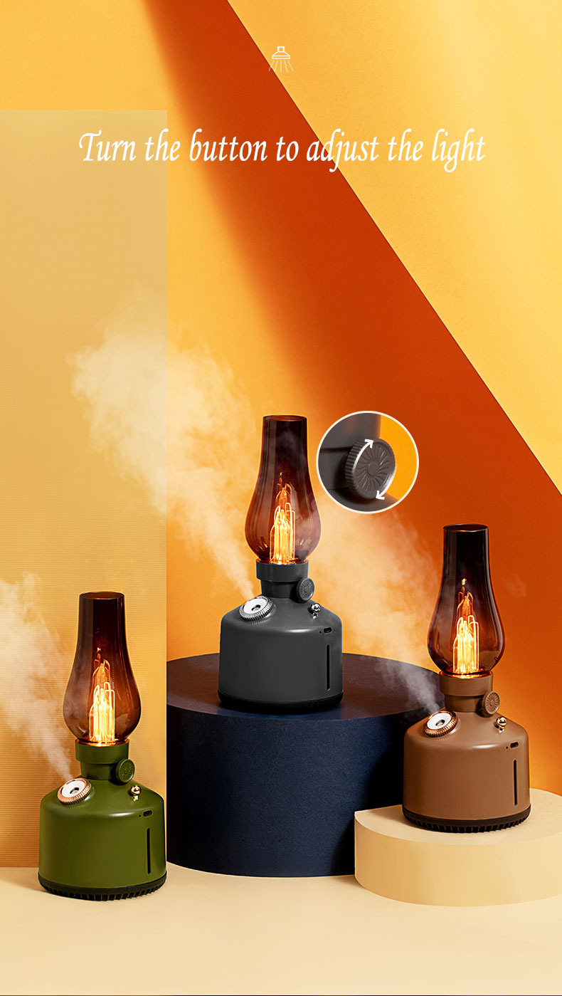 Essential Oils Diffuser Cute Lamp Humidifier USB Rechargeable Desktop Lantern Humidifier Two Mist Modes for Bedroom Birthday for Women Mom Grandma