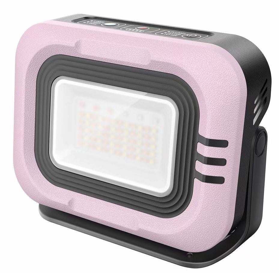 Portable Camping LED Light Solar Camping Spotlight Emergency Rechargeable Magnetic Work Lamp