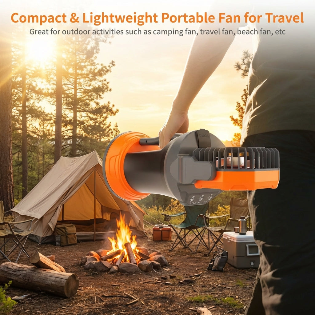 Portable Misting Fan – Cooling Spray with Ambient RGB Light