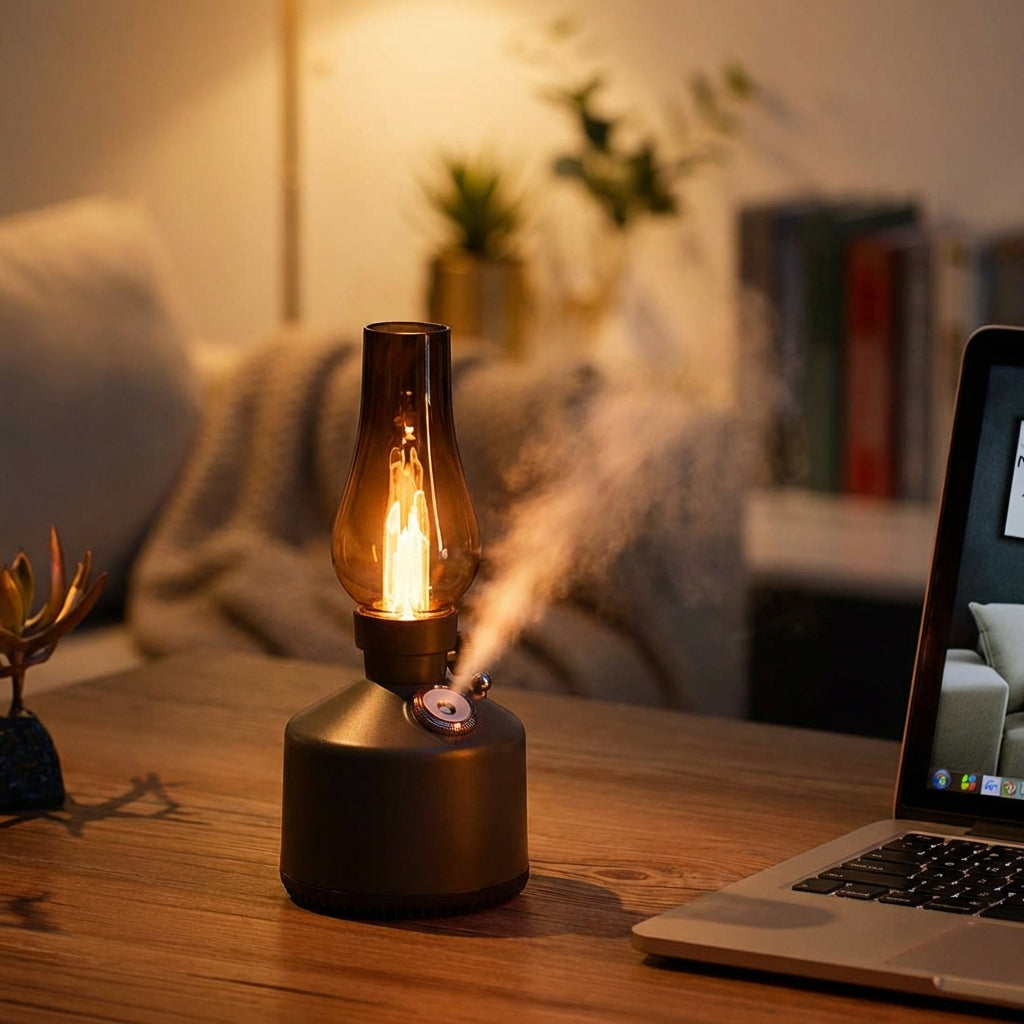 Essential Oils Diffuser Cute Lamp Humidifier USB Rechargeable Desktop Lantern Humidifier Two Mist Modes for Bedroom Birthday for Women Mom Grandma