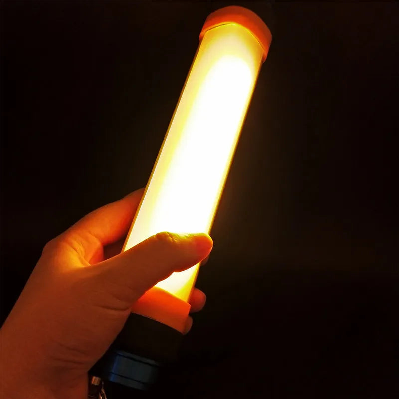 Waterproof Flashlight Torch IP68 Rechargeable 5500K + 580nm LED Camping Travel Outdoor Light