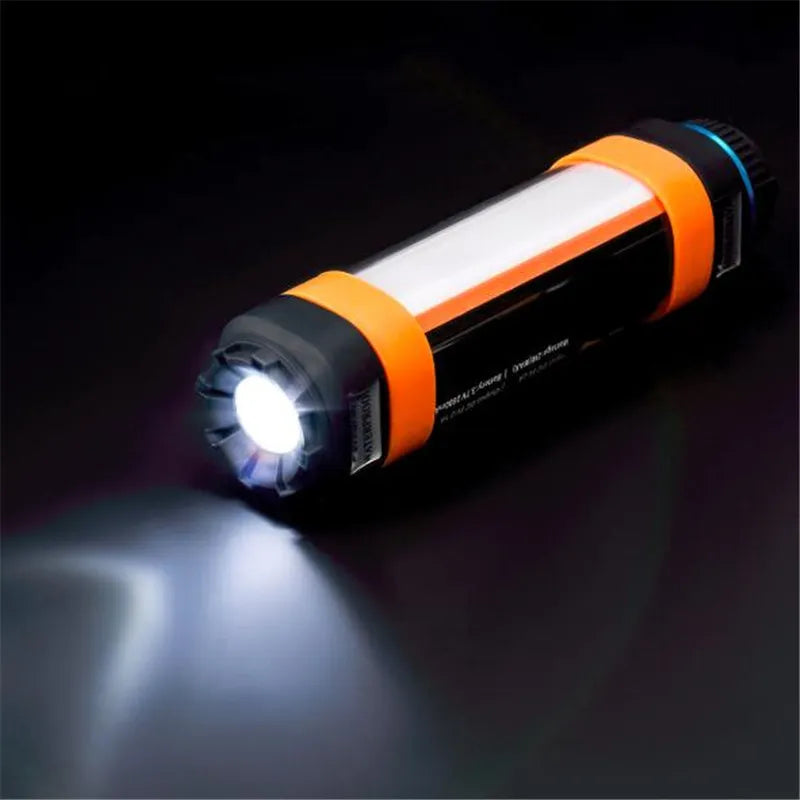 Waterproof Flashlight Torch IP68 Rechargeable 5500K + 580nm LED Camping Travel Outdoor Light
