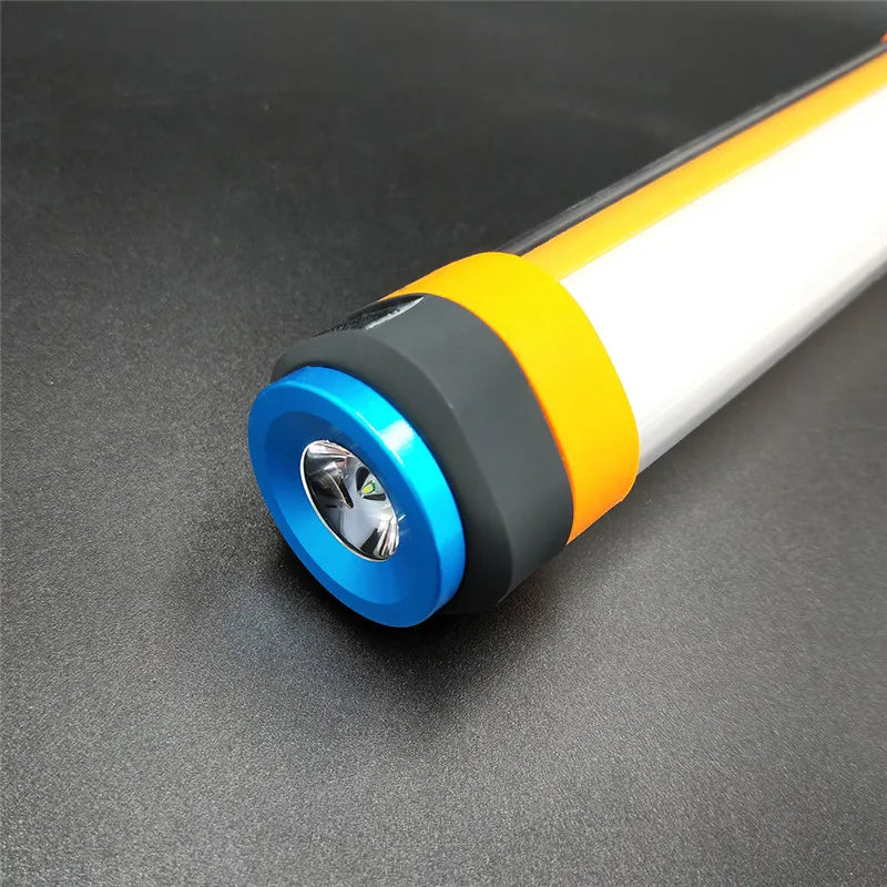 Waterproof Flashlight Torch IP68 Rechargeable 5500K + 580nm LED Camping Travel Outdoor Light