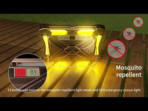 Rechargeable LED Camping Lantern Rechargeable Work Light with USB/Magnetic/Portable Mobile Charger/3000-7000K/3 Modes for Workshop, Garage, Camping, Fishing