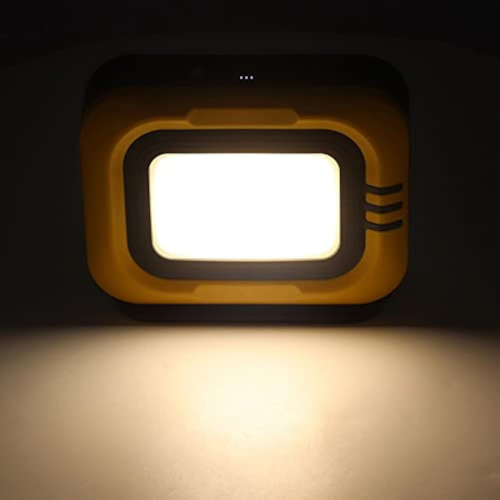Portable Camping LED Light Solar Camping Spotlight Emergency Rechargeable Magnetic Work Lamp