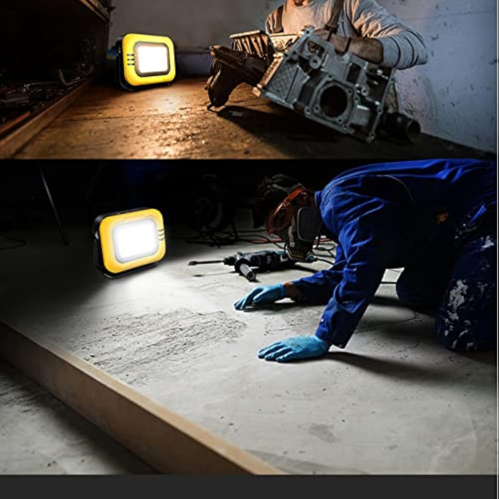 Portable Camping LED Light Solar Camping Spotlight Emergency Rechargeable Magnetic Work Lamp